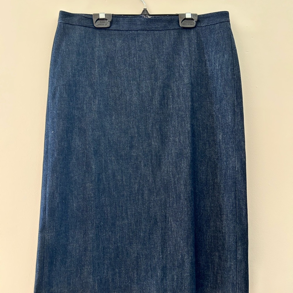 Classic Denim Pencil Skirt by Theory